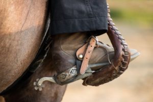 Sporen am Westernstiefel